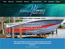 Tablet Screenshot of neptuneboatlifts.com